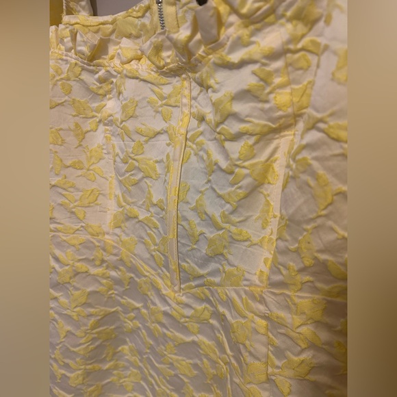 NWT Pretty Little Thing Jacquard Corset Detail Puff Sleeve Bodycon Dress Size 6 - Picture 9 of 14